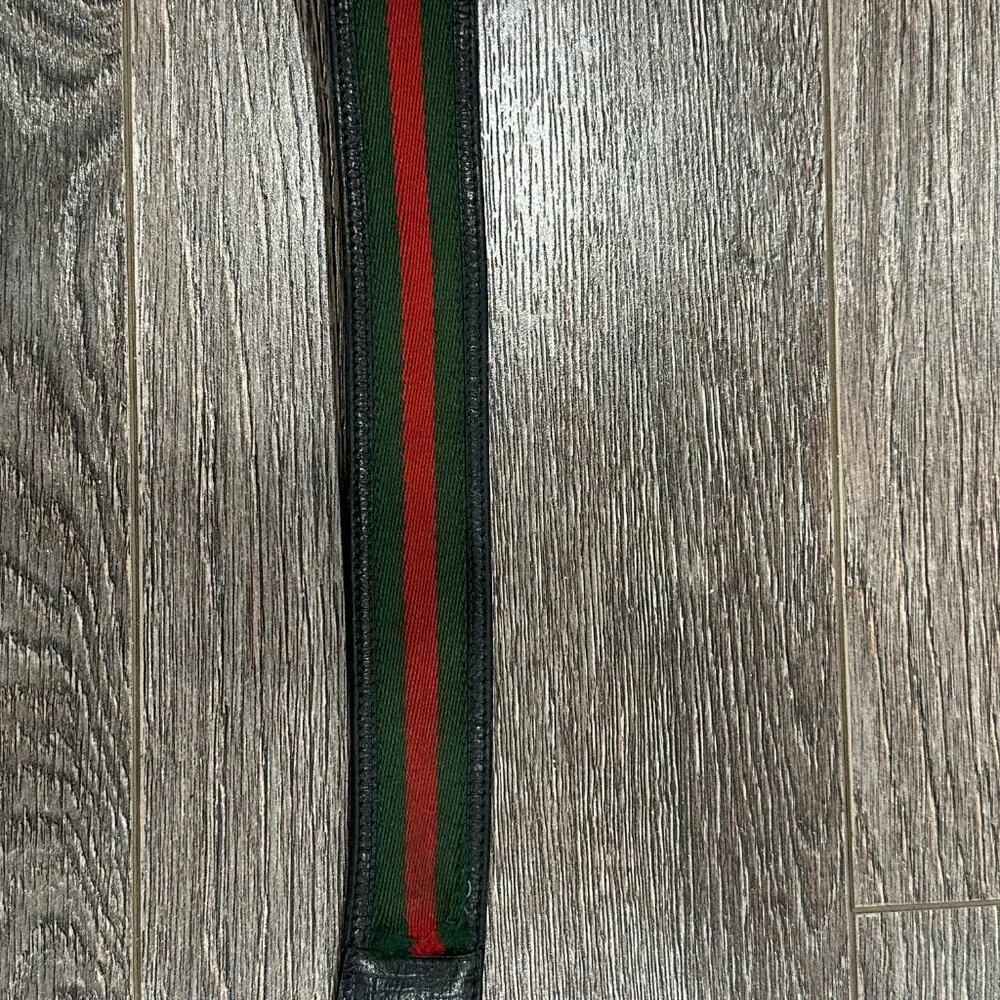 Gucci Leather and Fabric Belt – No Buckle – 5/10 Condition - Picture 4 of 12